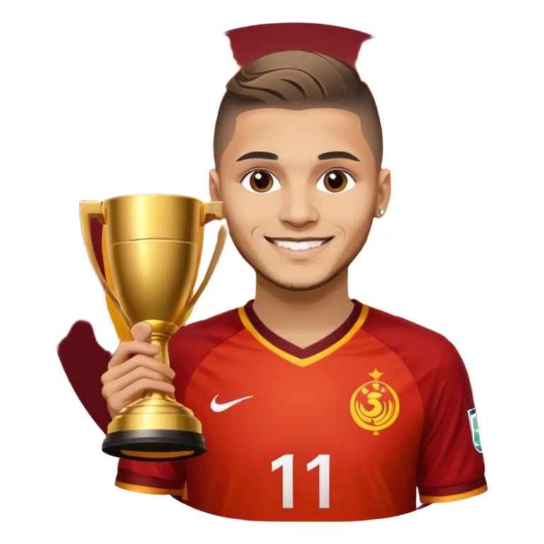 galatasaray jersey mauro icardi lifting UCL cup sticker