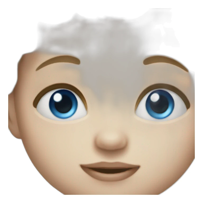 blue eyes baby sticker