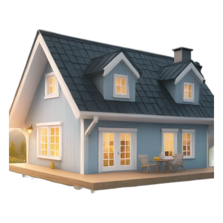 holiday home scandinavian sticker