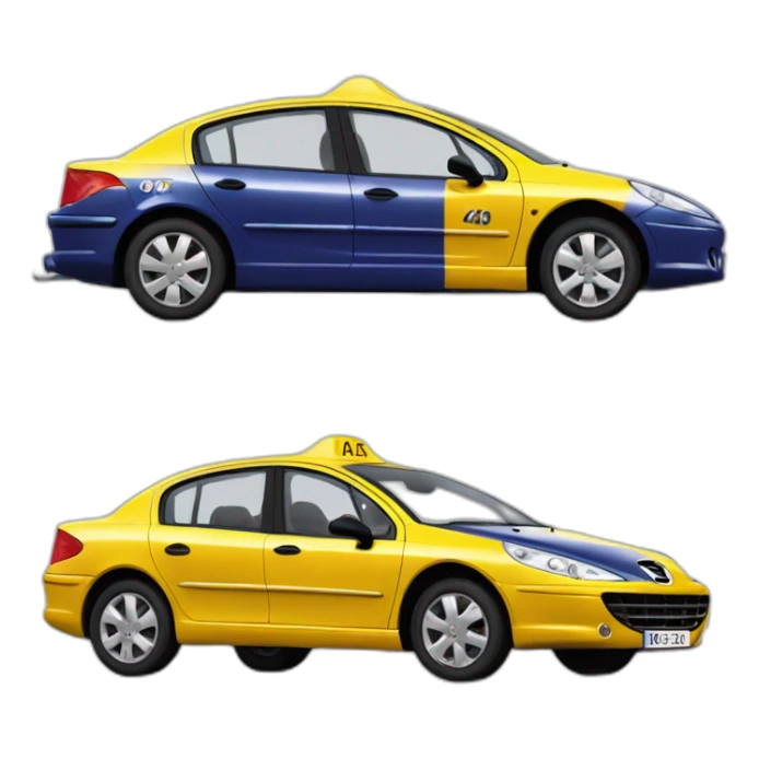 Peugeot 407 Taxi 5 sticker