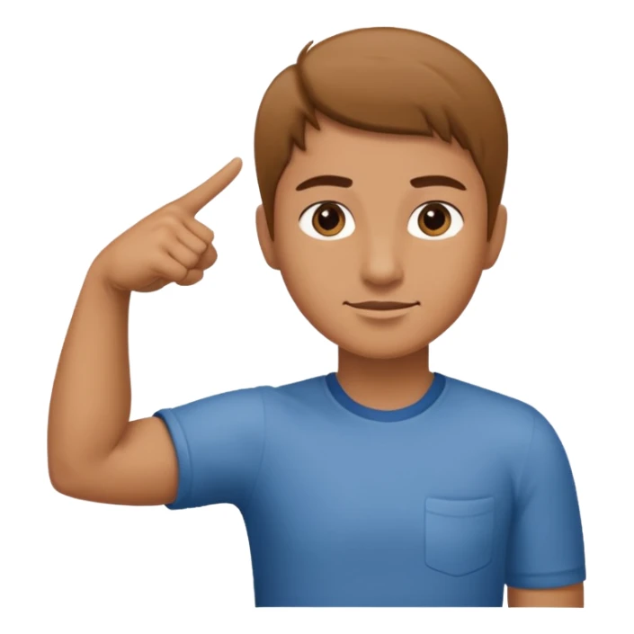 Dab (una persona con el brazo izquierdo estirado y el brazo derecho el codo doblado y en direccion para el lado izquierdo) sticker