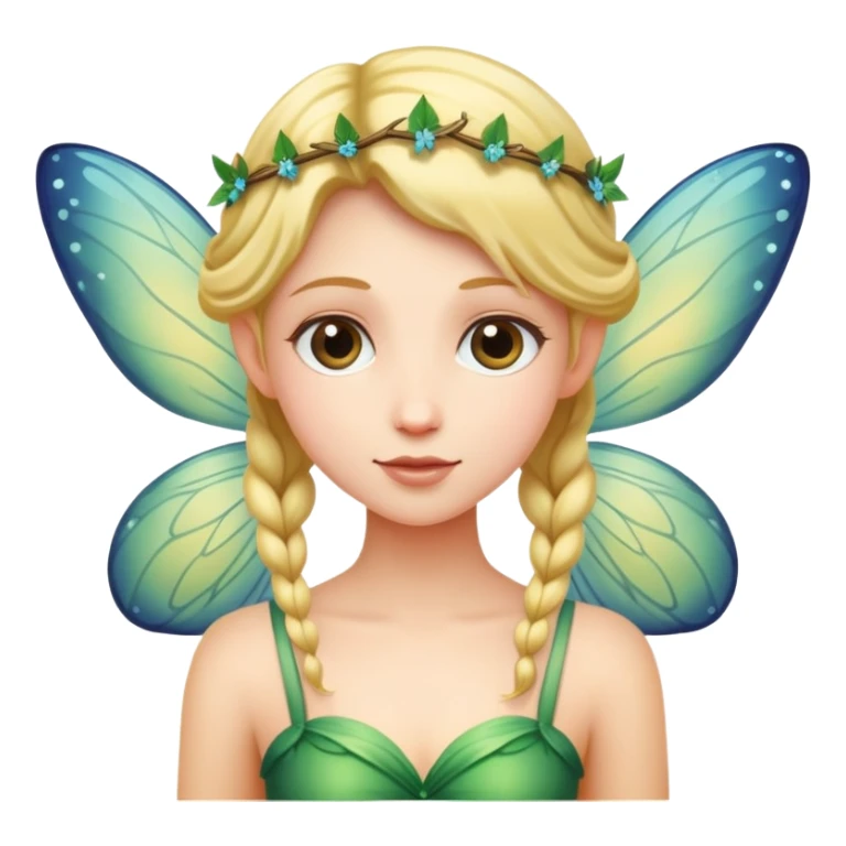 a person meeting a fairy sticker