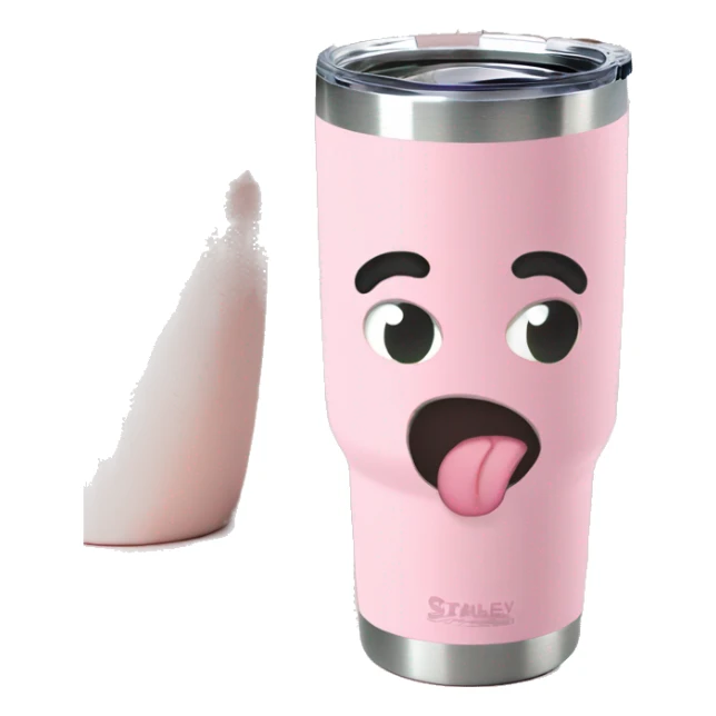 Stanley tumbler light pink 30 oz sticker