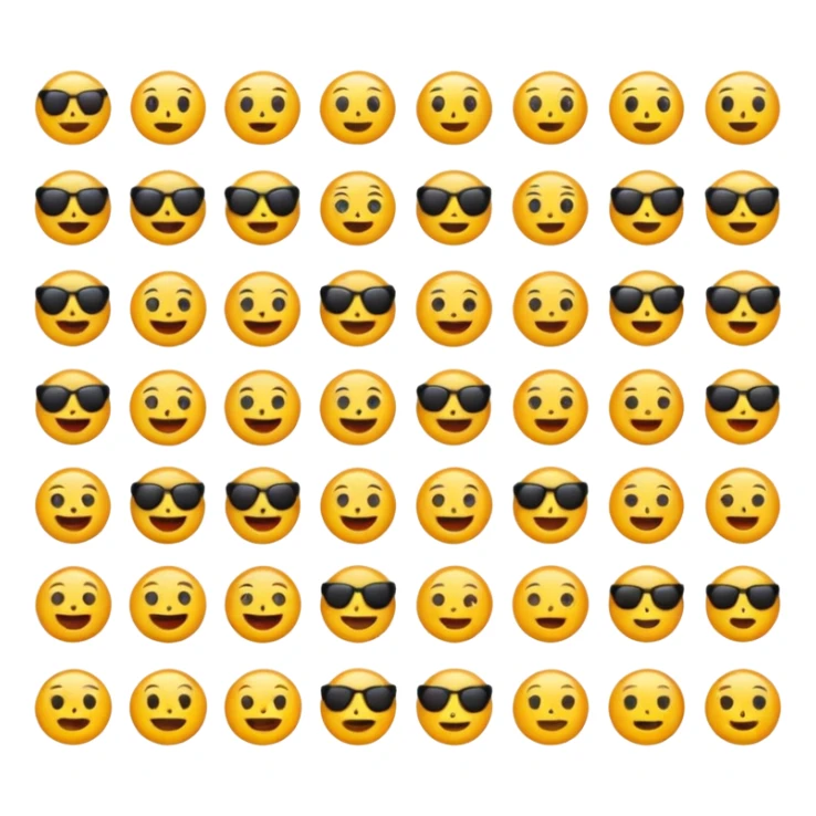 Simple emoji sticker