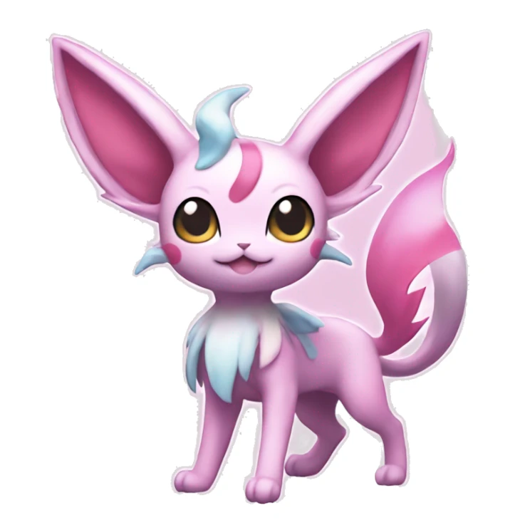 Kawaii Sylveon-Espeon-Pokémon full body sticker
