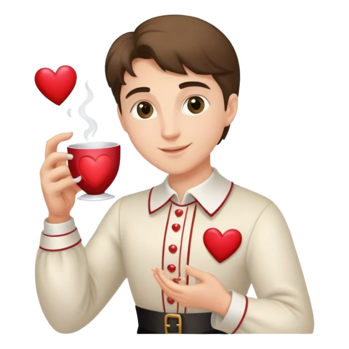 Valentine’s Day Ace of Cups  sticker