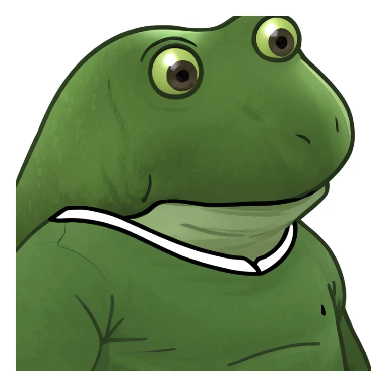 bufo in a football suit sticker