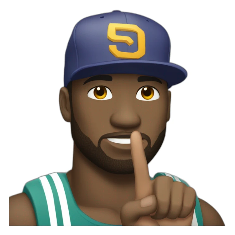 50 CENT SEÑALANDO SU MANO a otra persona de frente sticker