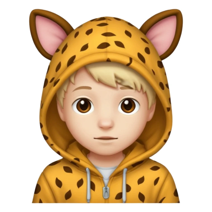Animal Hoodie Kid sticker
