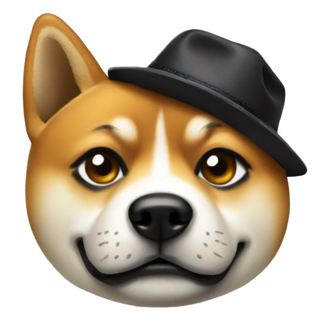 Dog shiba gangster  sticker