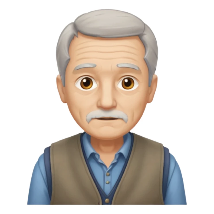 1800's europian Old male sticker