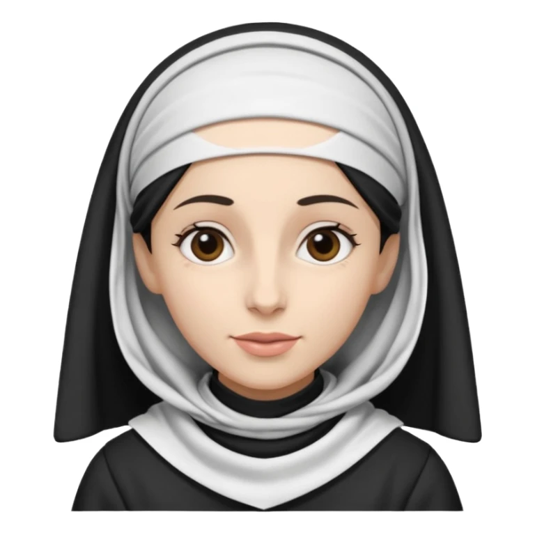 religious jewish woman with kercheif on head black and white sticker