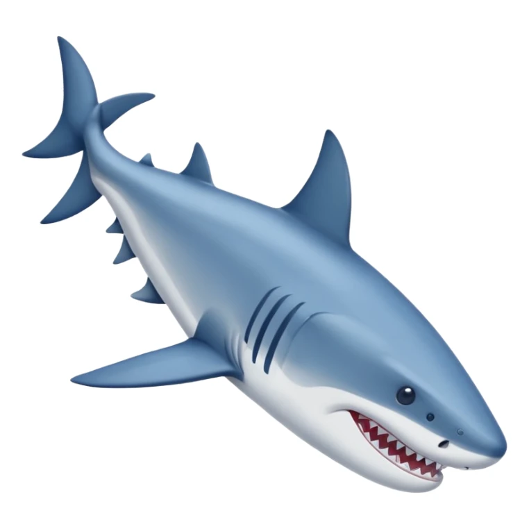 Un tiburón con zapatos Nike azules sticker