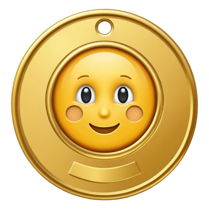 gold 1st place medal sticker