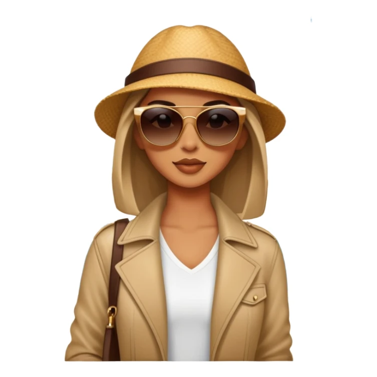 rich cool girl in a rich travel sticker