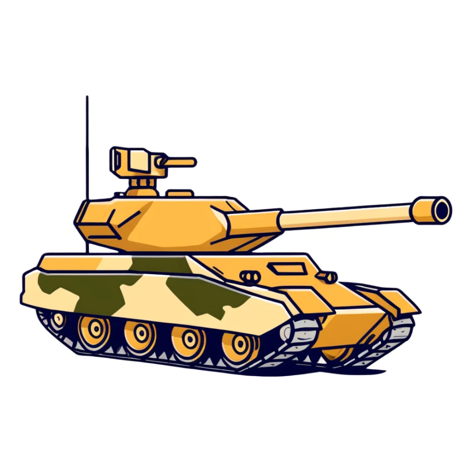 Indian Army T-90 tank with desert camouflage pattern sticker