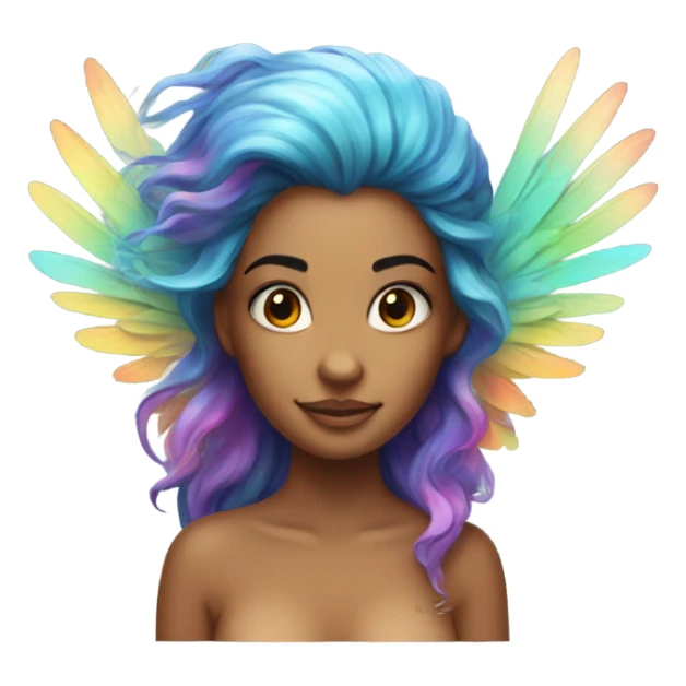 Mermaid with wings sticker