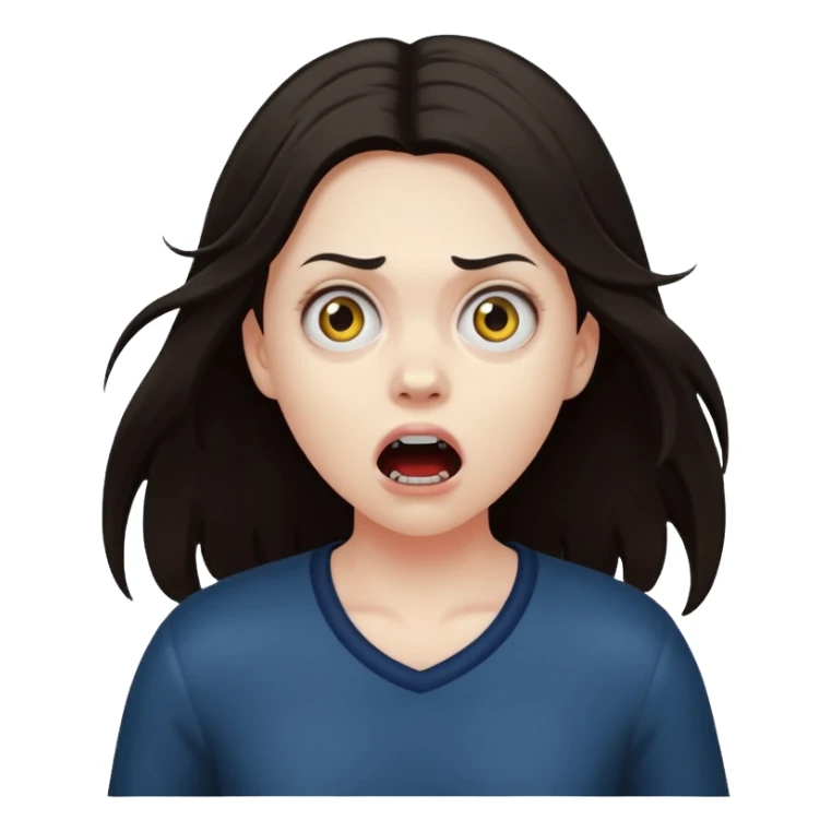 Horror movie final girl sticker