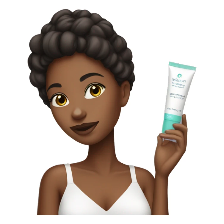 skincare girl sticker