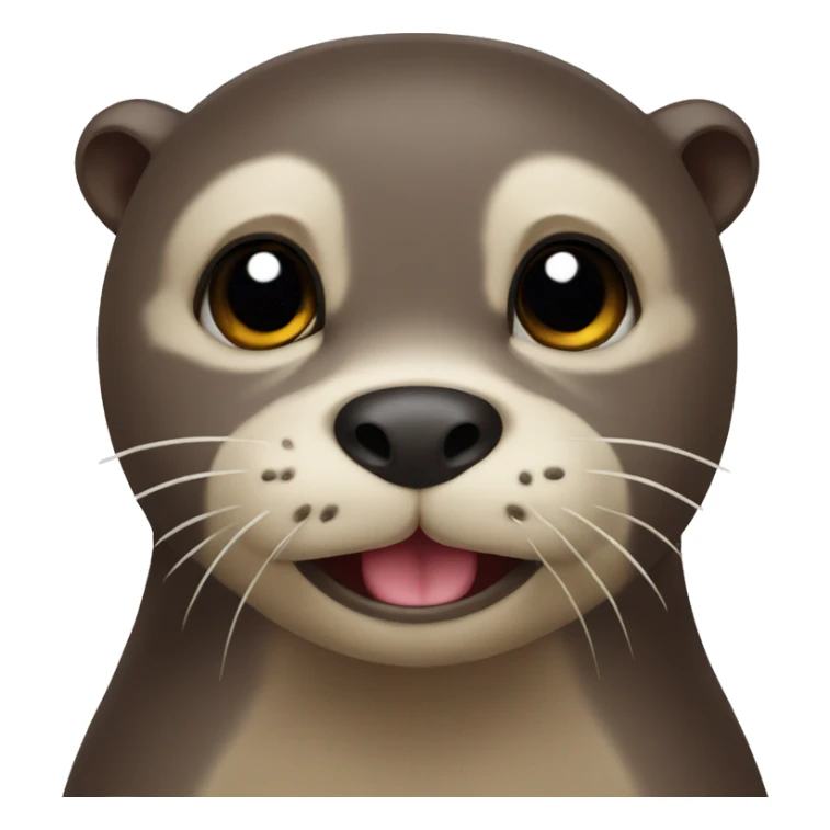 Otter rolls his eyes sticker