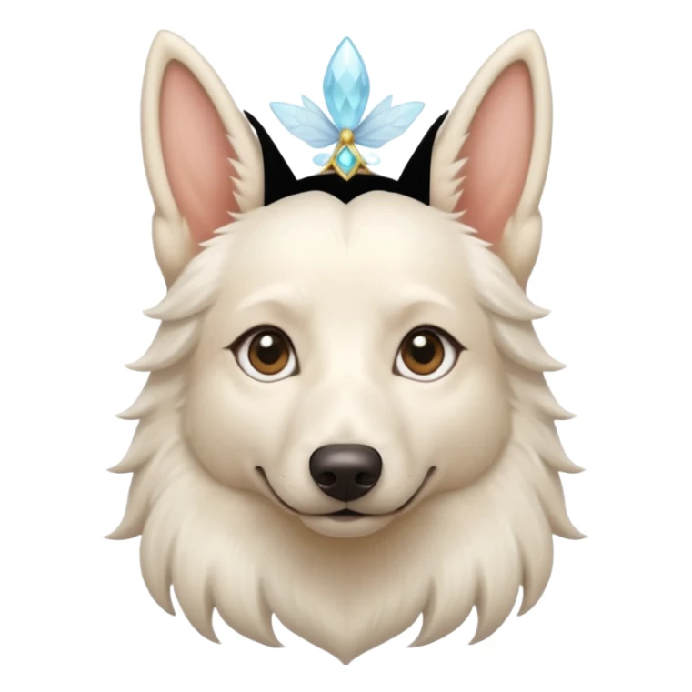 White belgian Shepard Look a fairy sticker