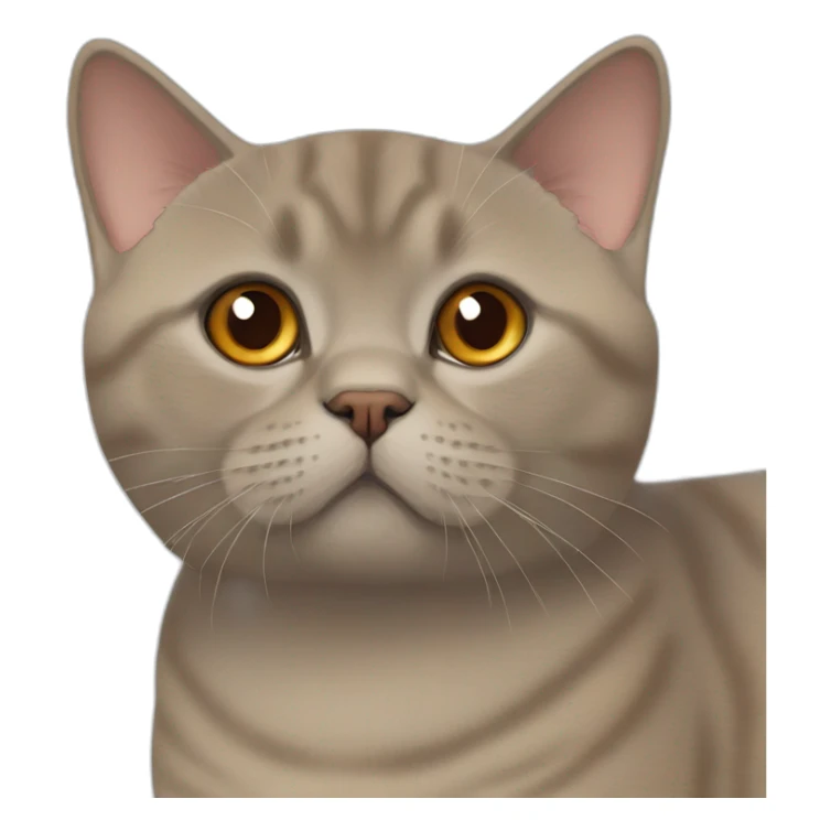 cinnamon color thick british shorthair sticker