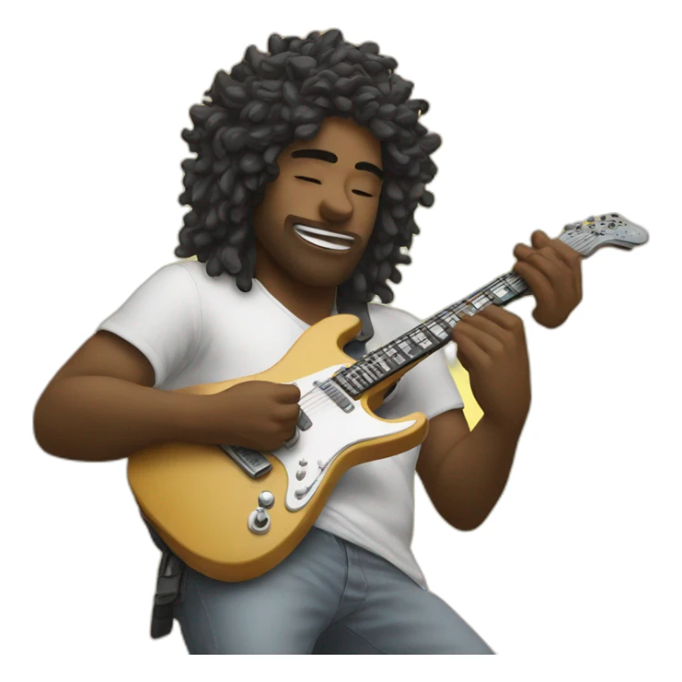 god electric guitarist playing guitar sticker