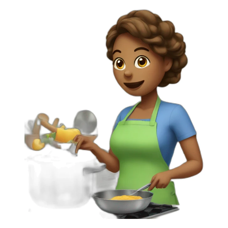 mommy cooking in the kitchen sticker