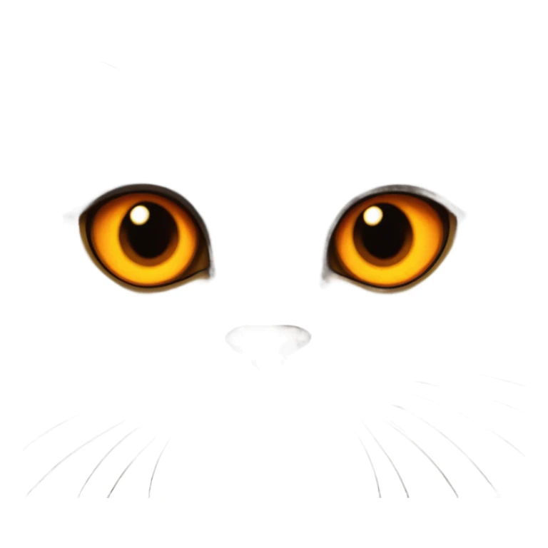 A chocolate brown british shorthair with orange eyes sticker