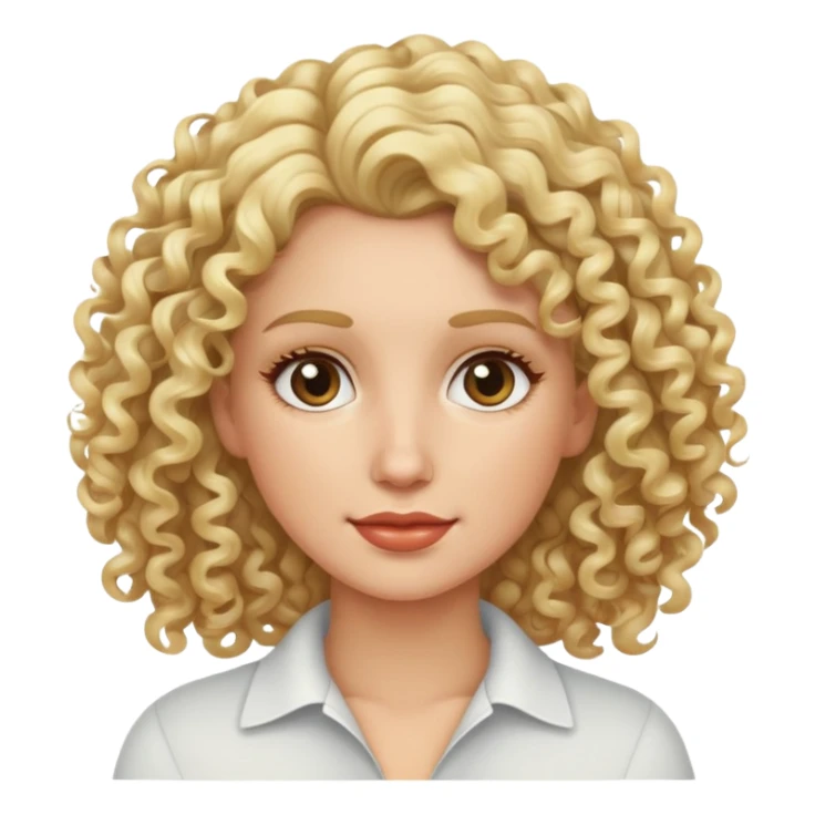 Blonde in curly hair in georgia sticker