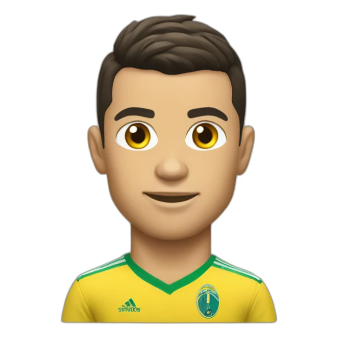 Cristiano ronaldo in All-nassr shirt sticker