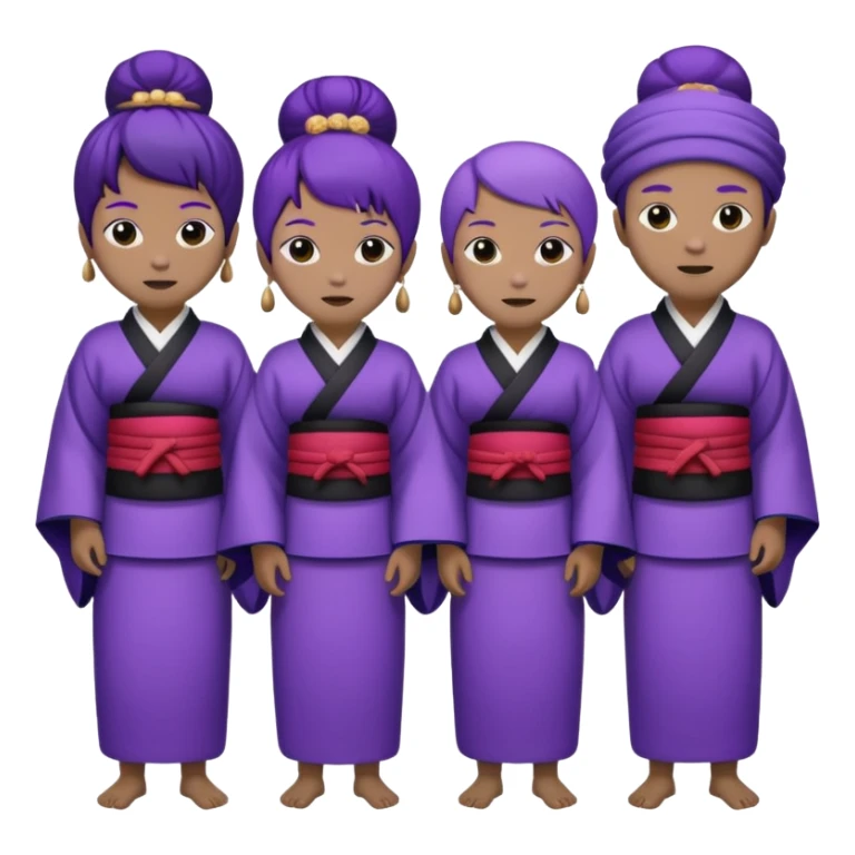 purple people group japan sticker