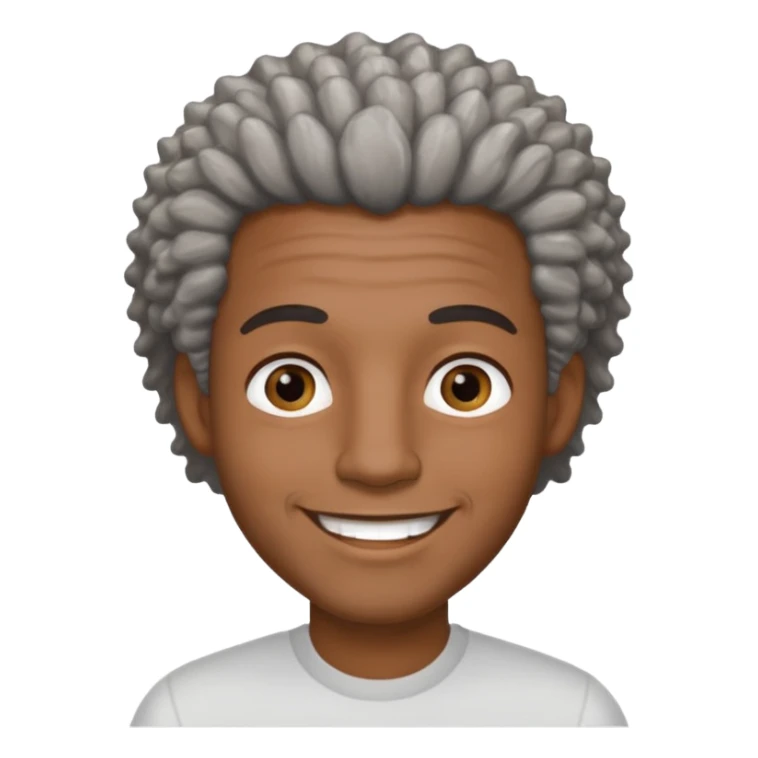 Black man salt n pepper hair sticker