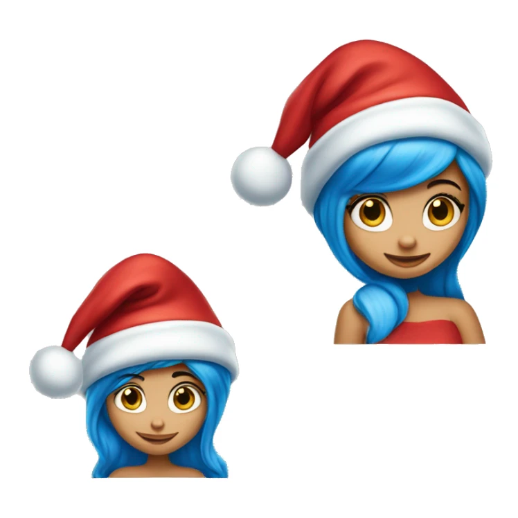 Smurfs girl Christmas  sticker