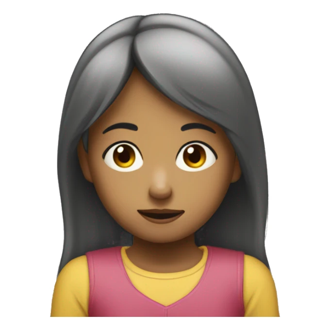 Niña confesándose a un niño  sticker