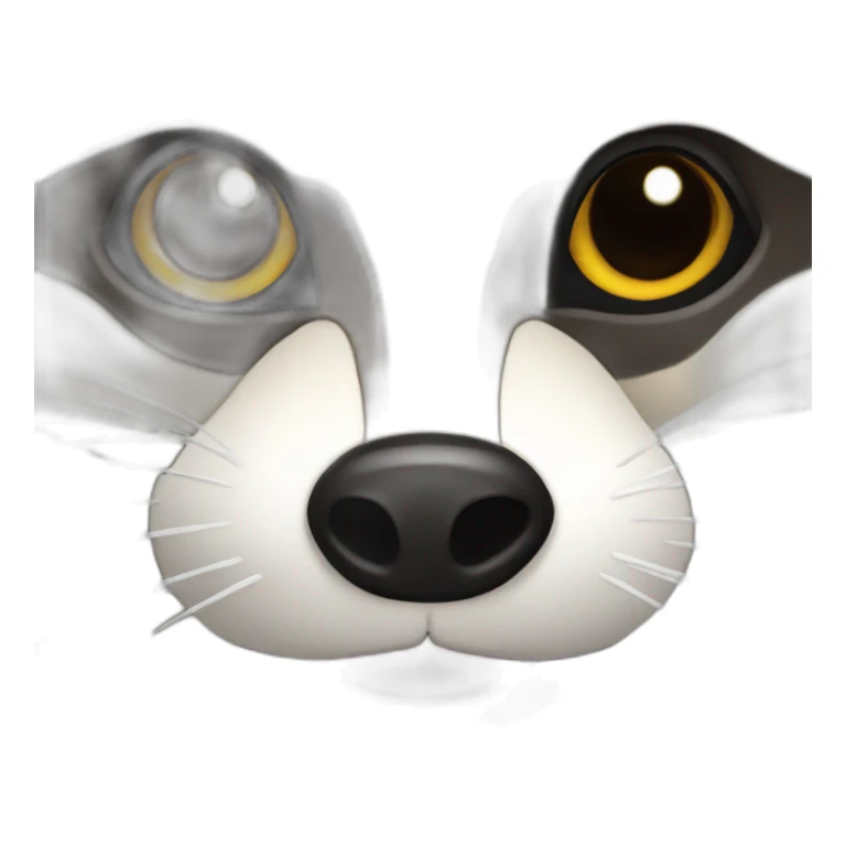 raccoon face sticker
