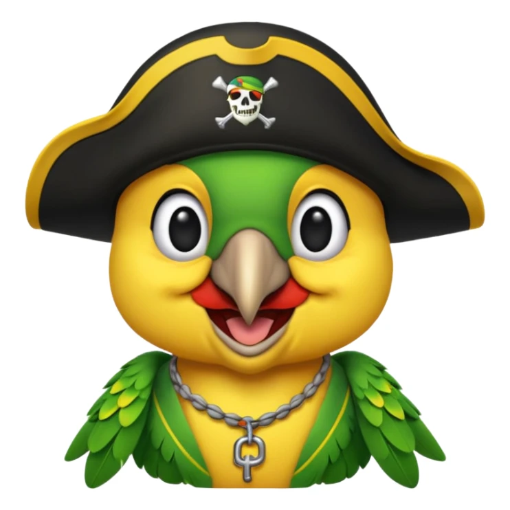 Pittsburgh pirates pirate parrot emoji sticker