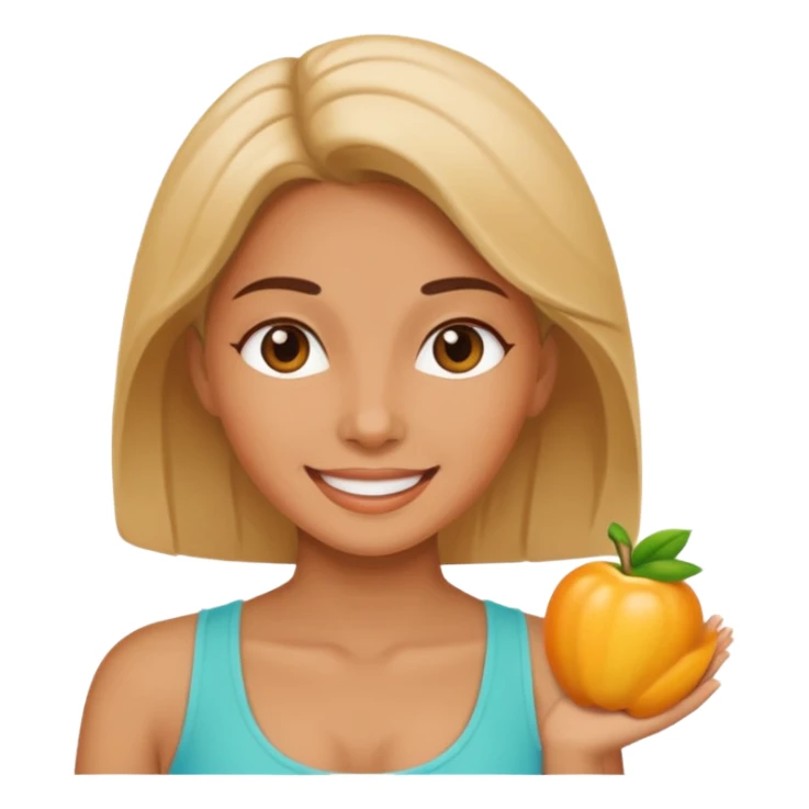 mujer feliz y sana  sticker