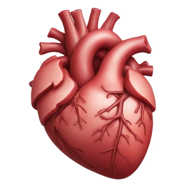 really detailed human heart sticker
