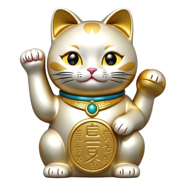 lucky cat maneki-neko sticker