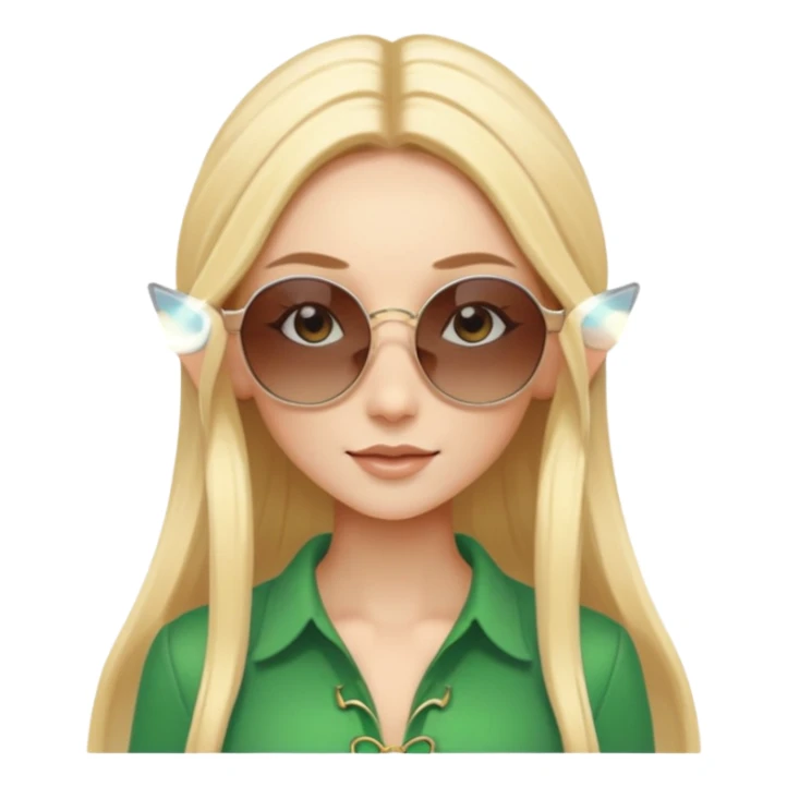 elf female legolas summer wibe sunglasses sticker