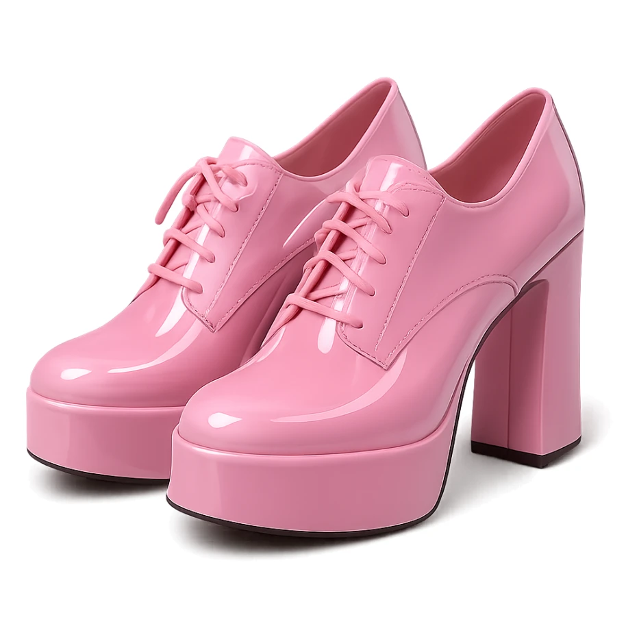 pink kpop stage shoes, stylish and glossy sticker