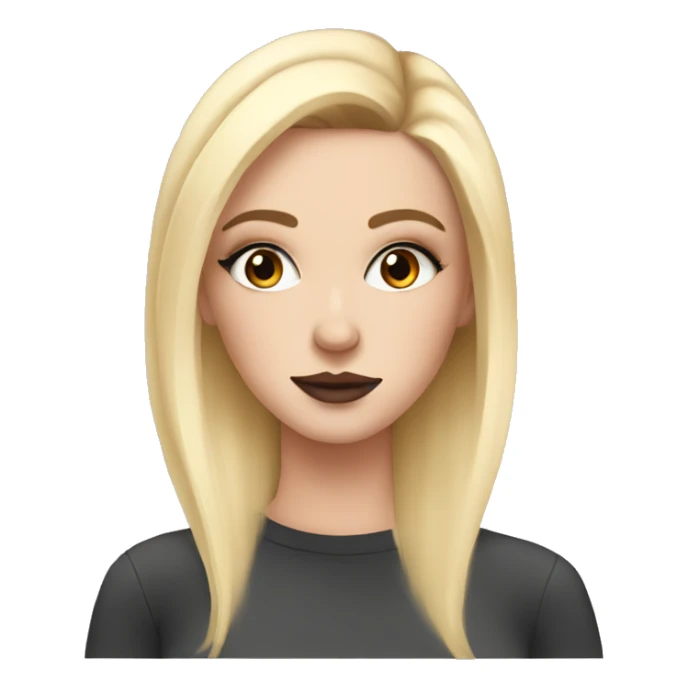 White girl doing makeup in a aesthetic way sticker