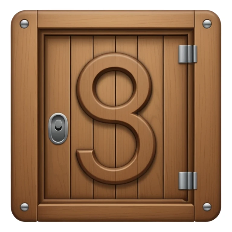 modern house door number wood sticker