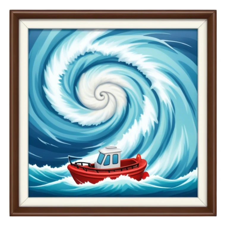 A hurricane hits a location (Florida), causes flooding, and prompts rescue efforts. sticker