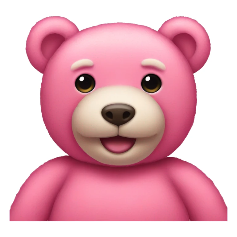 pink teddy bear sticker