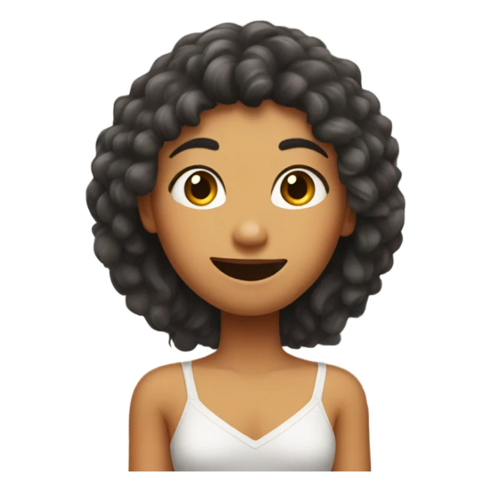 a girl with a ton of armpit hair sticker