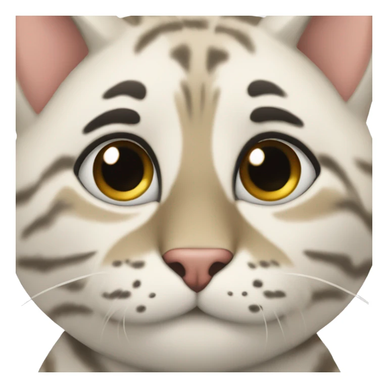 белый кот sticker