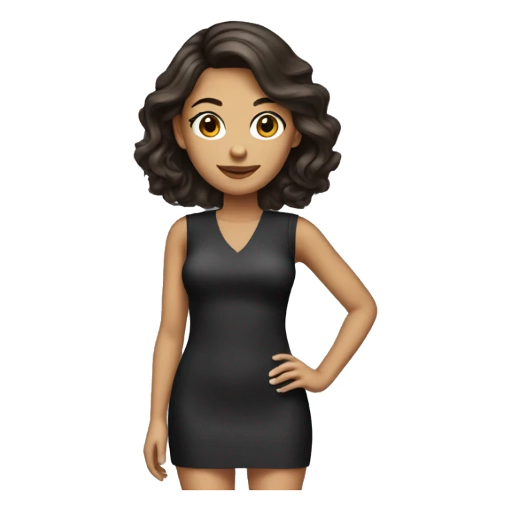 Minidress brunette  sticker