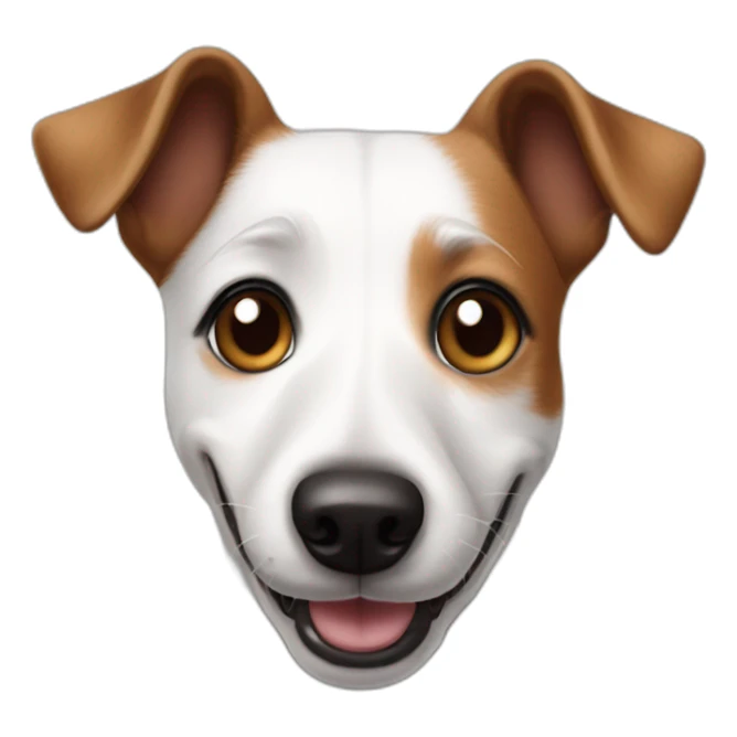 Happy Jack Russel dog sticker